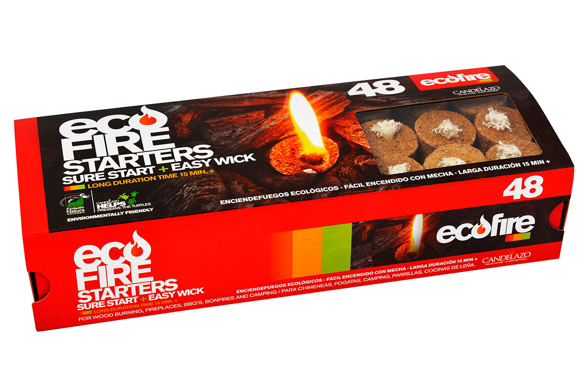 Ecofire Fire Starter Long Duration Box With 6 Units - 3.26 OZ Pack of -  Cordialsa USA